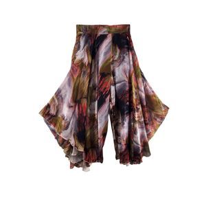 4 The Pyramid Collection Culottes Palazzo Pants Flowy Split Skirt 27 Waist